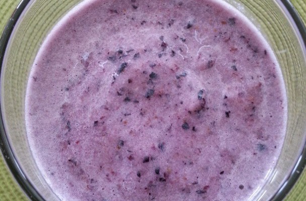 Sprouted Almond Blueberry Smoothie